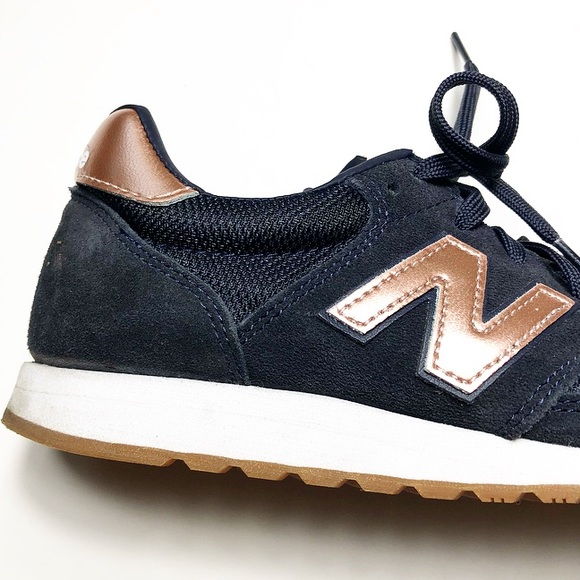 New Balance Navy Blue Rose Gold Sneaker 